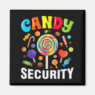 Candy Security Funny Halloween Costume Magnet