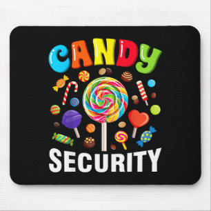 Candy Security Funny Halloween Costume Mouse Mat