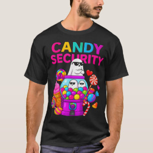 Candy Security Ghost Halloween Costume T-Shirt