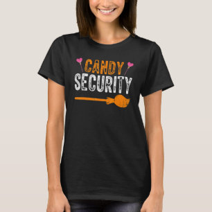 Candy Security Halloween Parent Costume Mum Dad T-Shirt