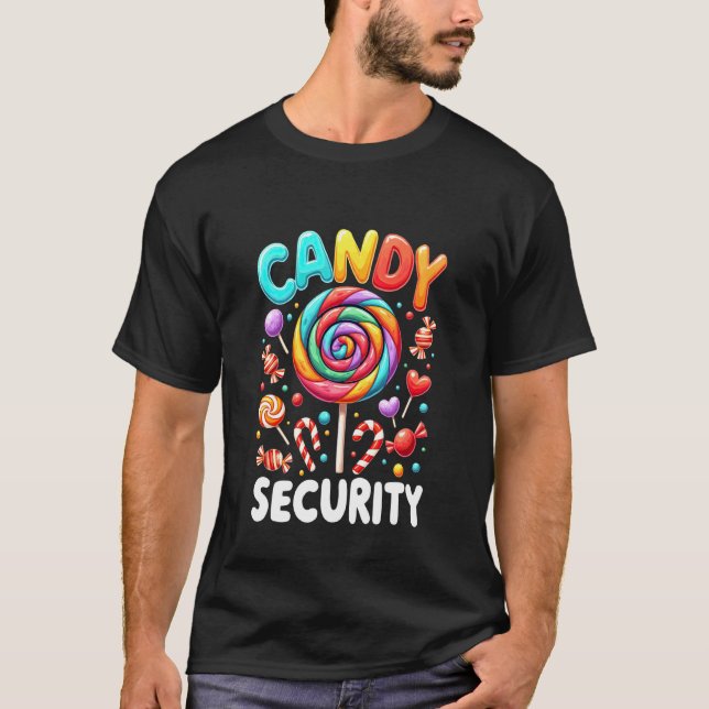 Candy Security Halloween Treats Protector Spooky S T-Shirt (Front)