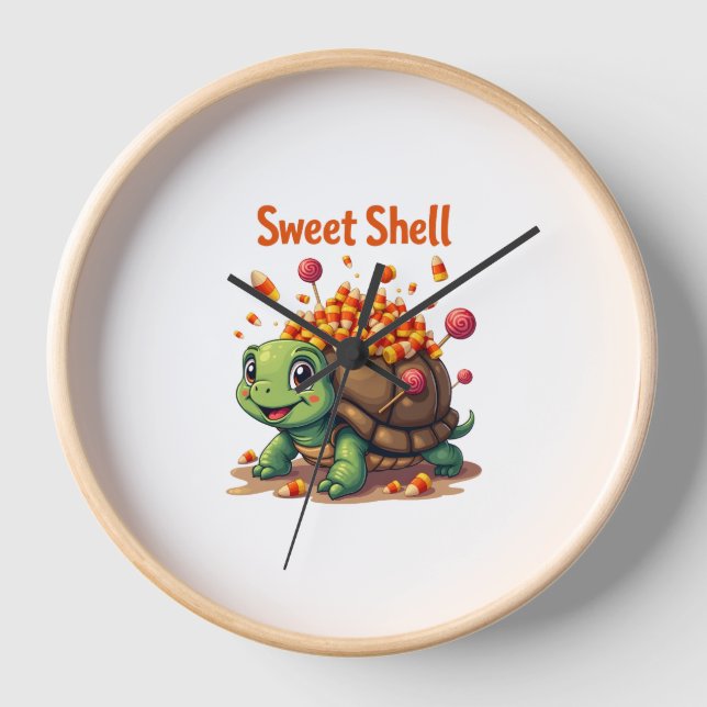 Candy Shell Turtle Clock (Front)