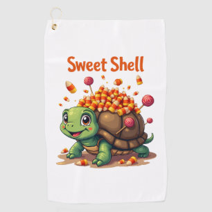 Candy Shell Turtle Golf Towel