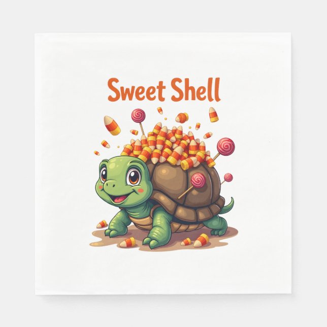 Candy Shell Turtle Napkin (Front)