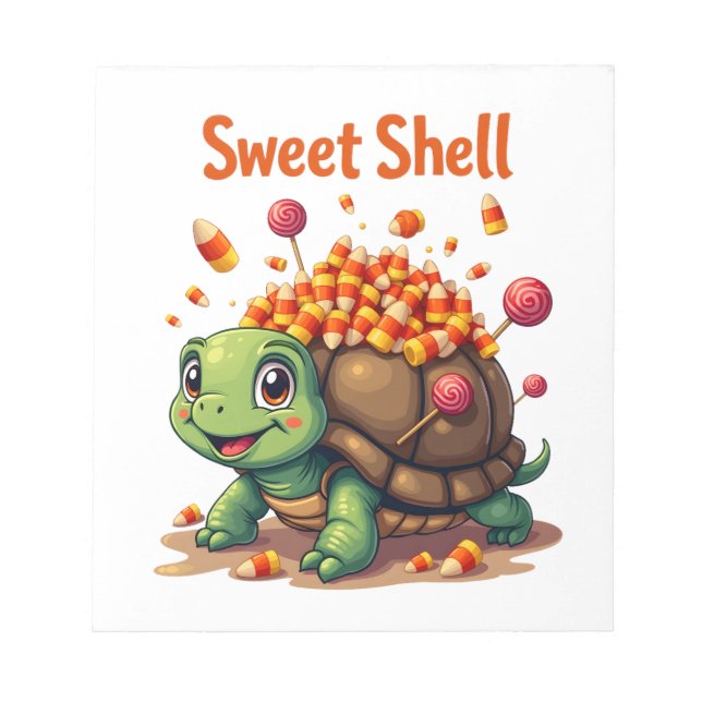 Candy Shell Turtle Notepad (Front)