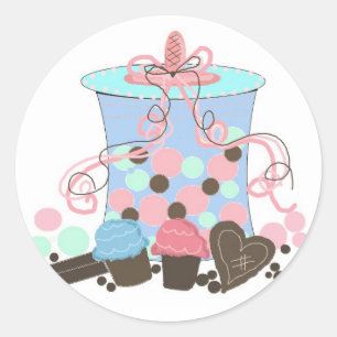 Candy Shop Classic Round Sticker