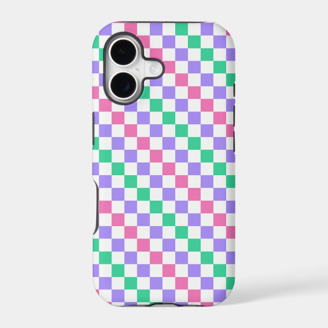 Candy shop diagonal chequerboard pattern (Back)