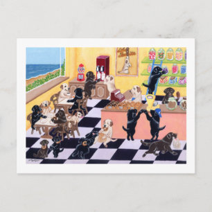 Candy Shop Labradors Postcard