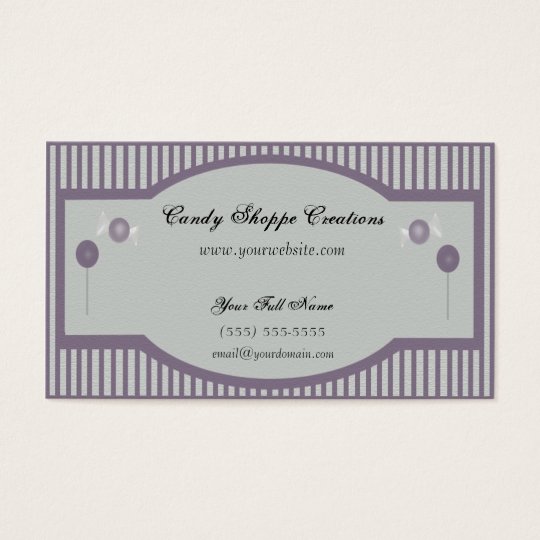 Candy Shoppe Business Card - Purple