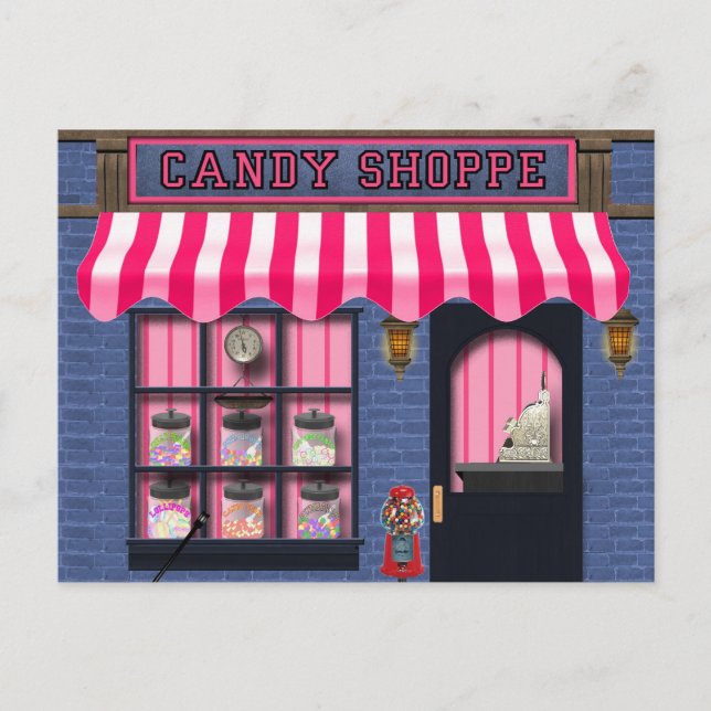 Candy Shoppe sweet treat postcard (Front)
