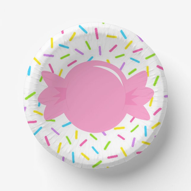 Candy Sprinkle Paper Bowls Paper Plate (Front)