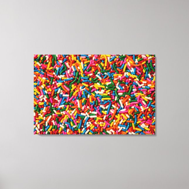 Candy Sprinkles 2 Canvas Print (Front)