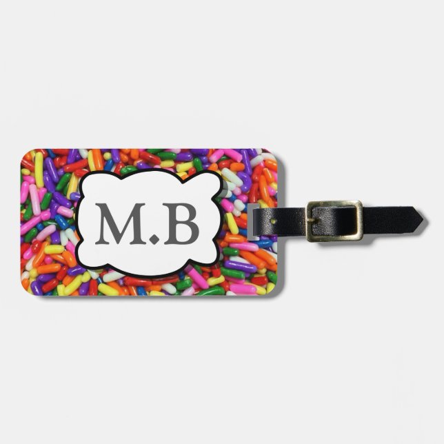 Candy Sprinkles Luggage Tag (Front Horizontal)