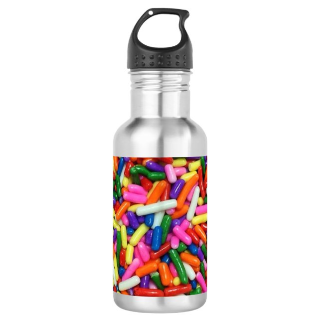 Candy Sprinkles Stainless Steel Water Bottle (Front)