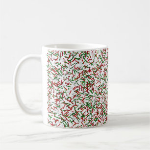 Candy Sprinkles with Polka dots Mug, White Coffee Mug