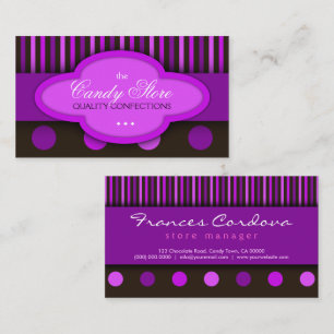 Candy Store Chocolates Confectionery Business Card