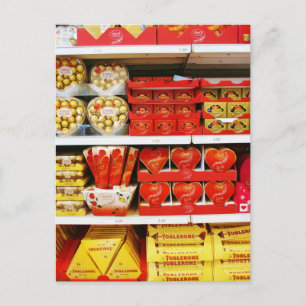 Candy Store Shelves Postcard