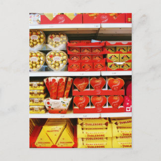 Candy Store Shelves Postcard