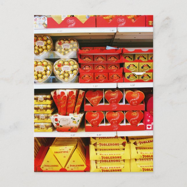 Candy Store Shelves Postcard (Front)