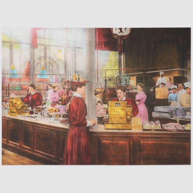 Candy - Store - The future of chocolate 1895 Tissue Paper (Front)