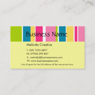 Candy Stripe Business Card