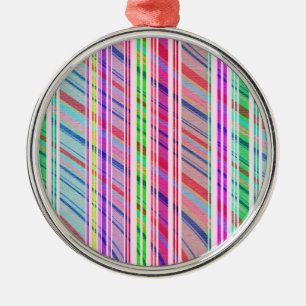 Candy Stripe Metal Tree Decoration