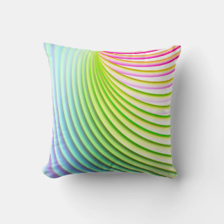 Candy Stripe Pastel Rainbow Bright Happy Colour Cushion