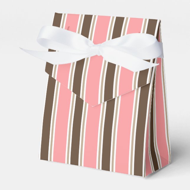 Candy Striped Favour Box (Front Side)