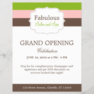 Candy Stripes Flyer Template