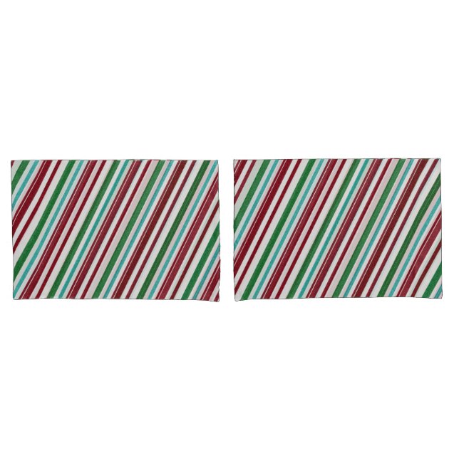 Candy Stripes Glitter Pillowcase (Front-Set)