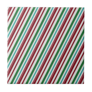 Candy Stripes Glitter Tile