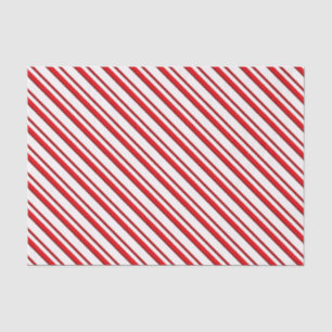 Candy Stripes, peppermint red & white Tissue Paper
