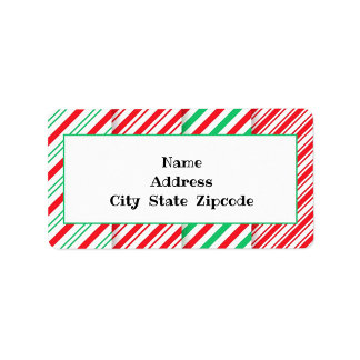 Candy Stripes Return Address Label