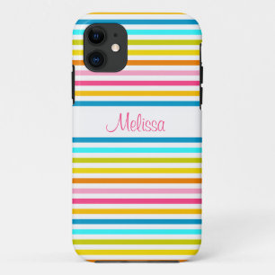 candy stripes summer spring style chic iPhone 11 case