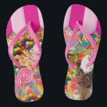 Candy Super Sweet Ice Cream Funny Flip Flops<br><div class="desc">Candy Sweet Sixteen Ice Cream funny flip flops.</div>