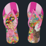 Candy Super Sweet Ice Cream Funny Flip Flops<br><div class="desc">Candy Sweet Sixteen Ice Cream funny flip flops.</div>