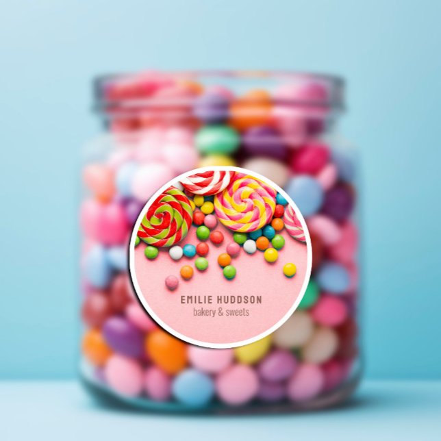Candy Sweet, Cake Shop, Pastry  Shop  Classic Round Sticker (Candy Sweet, Cake Shop, Pastry Shop Classic Round Sticker #candysweet #bubblegum #birthdaypartykids)