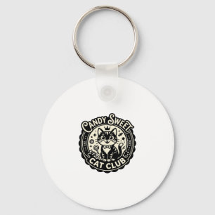 Candy Sweet Cat Funny Cat Graphic - Candy Sweet Ca Key Ring