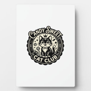 Candy Sweet Cat Funny Cat Graphic - Candy Sweet Ca Plaque