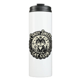 Candy Sweet Cat Funny Cat Graphic - Candy Sweet Ca Thermal Tumbler