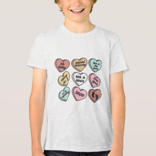 Candy Sweet Heart Love Valentines Day Shirt Women 