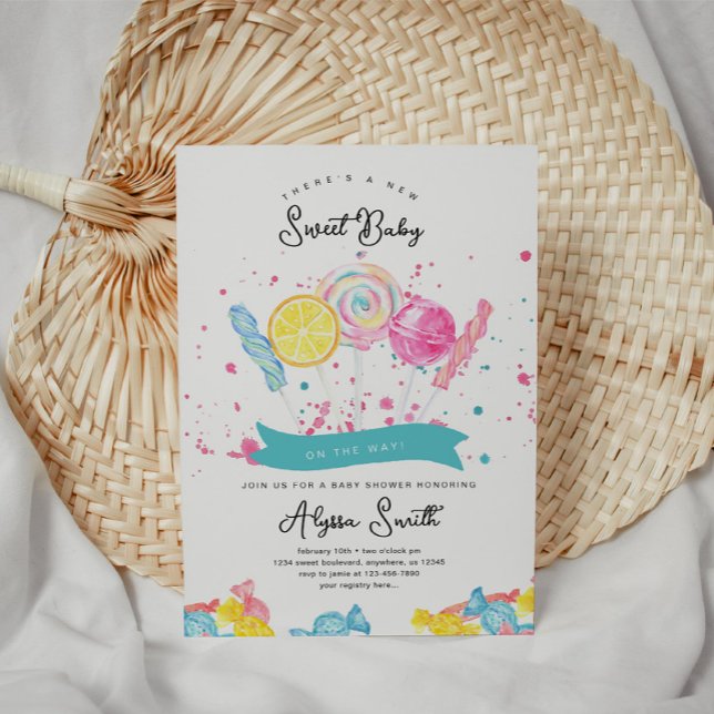 Candy Sweet Shop Baby Shower Invitation (Creator Uploaded)