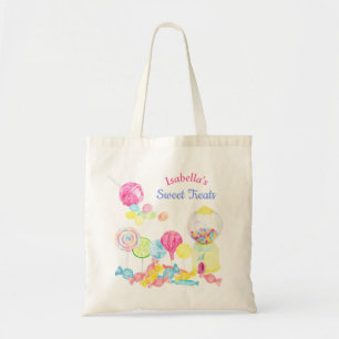Candy Sweet Treats Personalised Birthday  Tote Bag