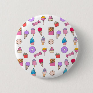 Candy, sweets and cake 6 cm round badge