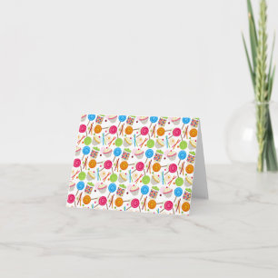 Candy & Sweets Pattern Notecard