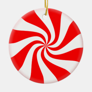 Candy Swirl Ceramic Tree Decoration