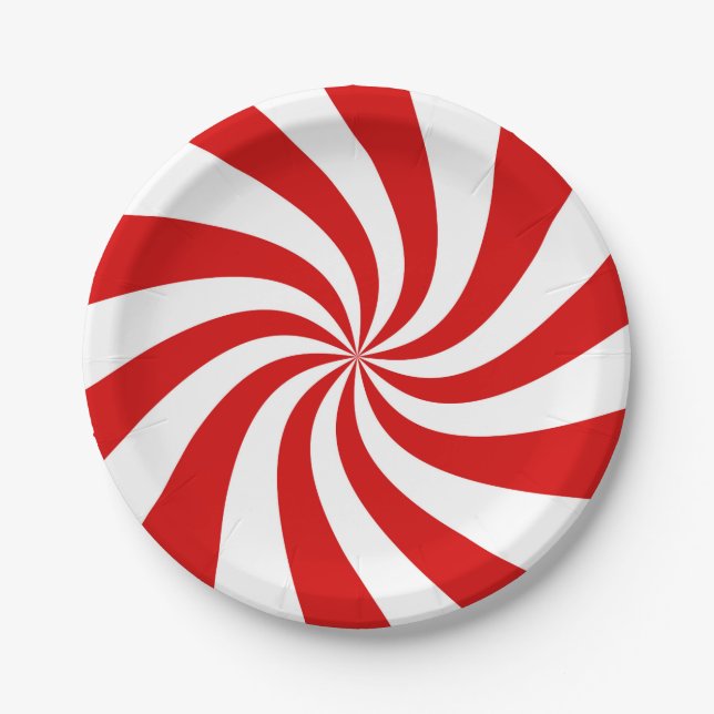 candy swirl paper plate (Front)