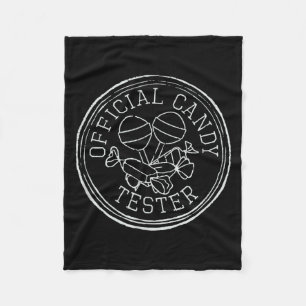 Candy Tester, Retro Candy Lovers Fleece Blanket