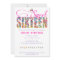 Candy Theme Sweet Sixteen Birthday Invitation