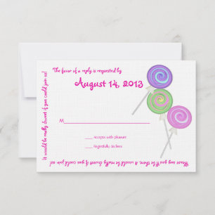 Candy Treasures Message Text Response Card